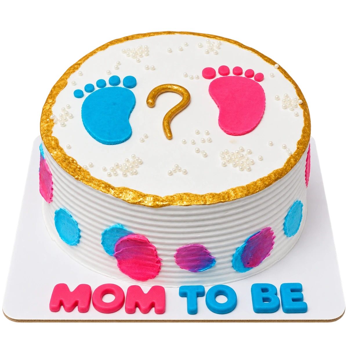 Baby Shower & Gender Reveal Customized Cake (Mom To Be Theme)
